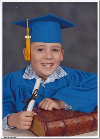Robert Preschool Graduation Picture